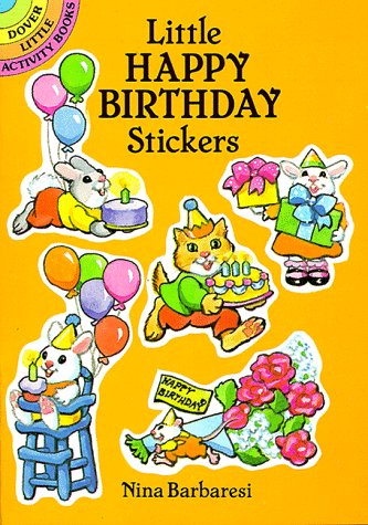 Book cover for Little Happy Birthday Stickers