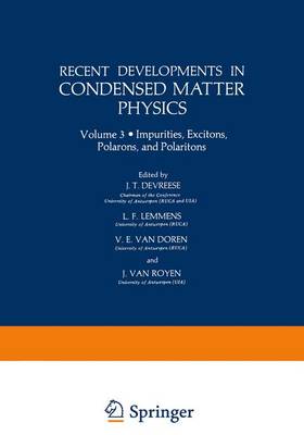 Book cover for Recent Developments in Condensed Matter Physics Vol. 3