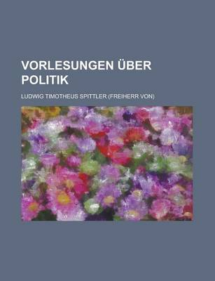 Book cover for Vorlesungen Uber Politik