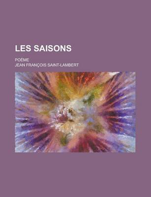 Book cover for Les Saisons; Poeme