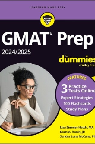 Cover of GMAT Prep 2024 For Dummies with Online Practice