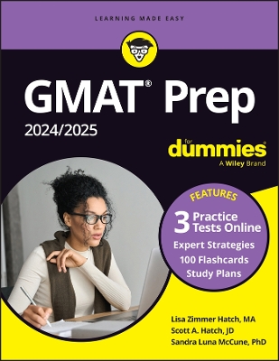 Book cover for GMAT Prep 2024 For Dummies with Online Practice