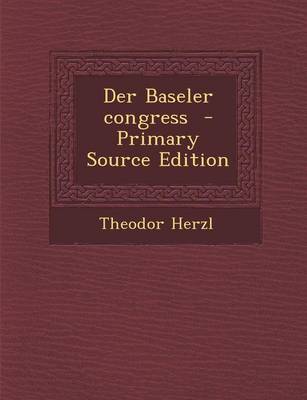 Book cover for Der Baseler Congress