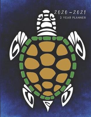 Book cover for 2020-2021 2 Year Planner Turtle Tortoise Monthly Calendar Goals Agenda Schedule Organizer