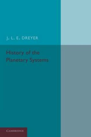 Cover of History of the Planetary Systems