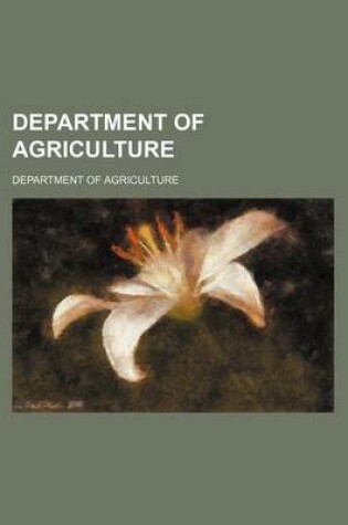 Cover of Department of Agriculture