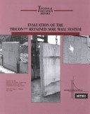 Book cover for Evaluation of the Tricon Retained Soil Wall System