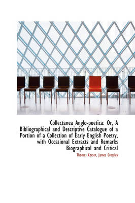 Book cover for Collectanea Anglo-Poetica