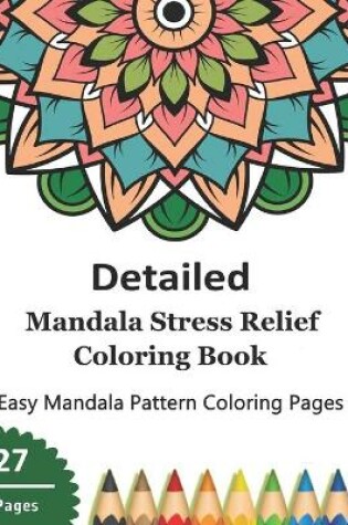Cover of Detailed Mandala Stress Relief Coloring Book