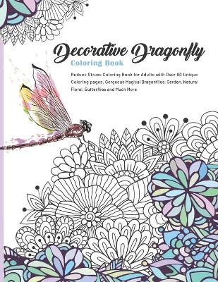 Book cover for Decorative Dragonfly Coloring Book