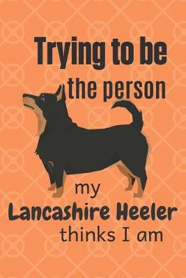 Book cover for Trying to be the person my Lancashire Heeler thinks I am