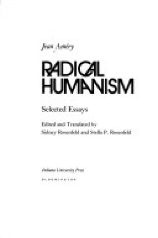 Cover of Radical Humanism