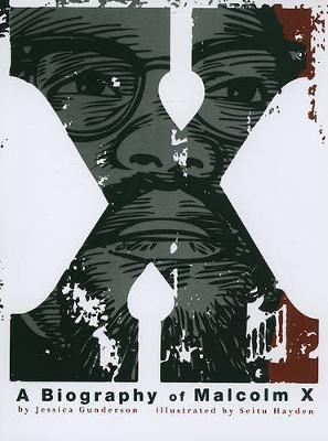 Book cover for American Graphic X  a Biography of Malcolm X