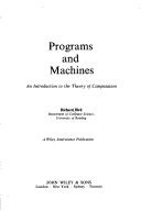 Cover of Programmes and Machines