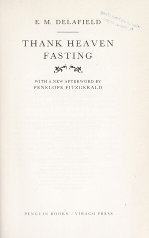 Book cover for Delafield E.M. : Heaven Fasting (Vmc)