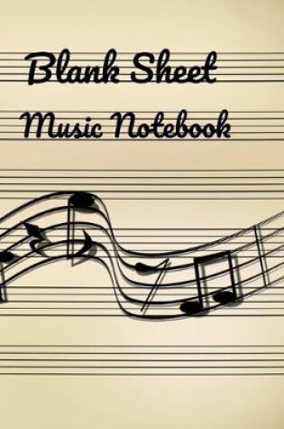 Cover of Blank Sheet Music Notebook