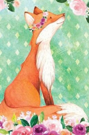 Cover of Bullet Journal for Animal Lovers Red Fox in Flowers