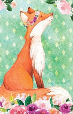 Book cover for Bullet Journal for Animal Lovers Red Fox in Flowers