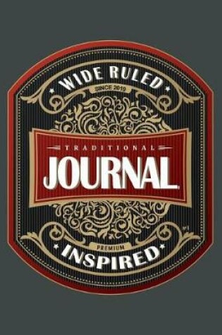 Cover of Traditional Wide Ruled Journal - Inspired