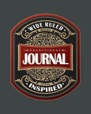 Book cover for Traditional Wide Ruled Journal - Inspired