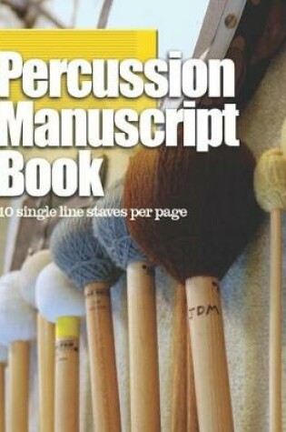 Cover of Percussion Manuscript Book