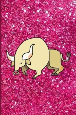 Cover of Pink Glitter Ox Design Notebook