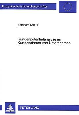 Book cover for Kundenpotentialanalyse Im Kundenstamm Von Unternehmen