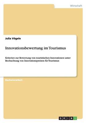 Cover of Innovationsbewertung im Tourismus