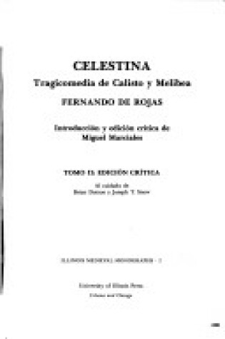 Cover of Celestina: Tagicom Vol 1 CB