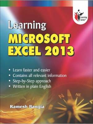 Book cover for Learning Microsoft Excel 2013