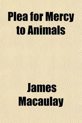 Book cover for Plea for Mercy for Animals