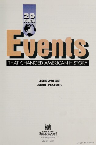 Cover of Events Changed Amer History Hb