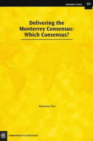 Cover of Delivering the Monterrey Consensus