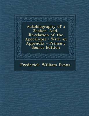 Book cover for Autobiography of a Shaker