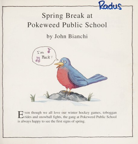 Book cover for Spring Break at Pokeweed Public School