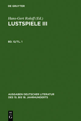 Book cover for Lustspiele III. Erster Teil