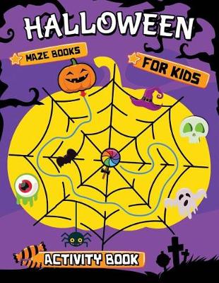 Book cover for Halloween Maze Books for kids