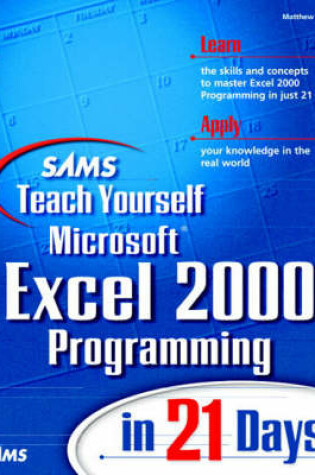 Cover of Sams Teach Yourself Excel 2000 Programming in 21 Days