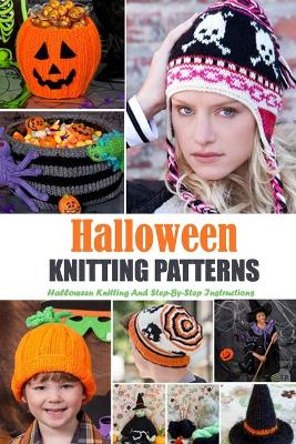 Book cover for Halloween Knitting Patterns