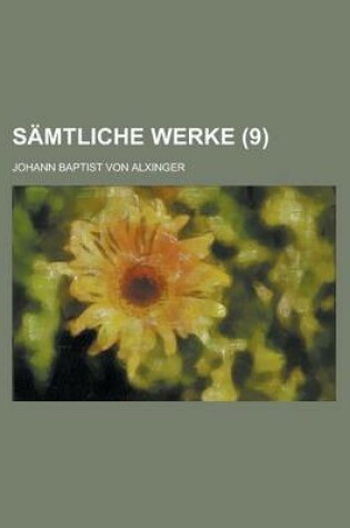 Cover of Samtliche Werke Volume 9