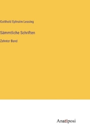 Cover of Sämmtliche Schriften