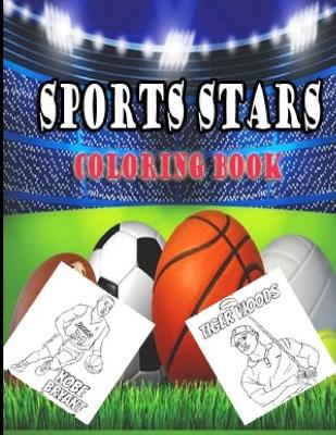 Cover of Sports stars Coloring Book