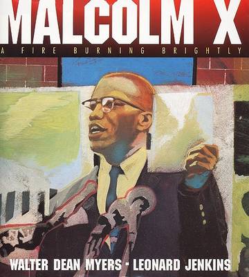 Book cover for Malcolm X: a Fire Burning Brightly