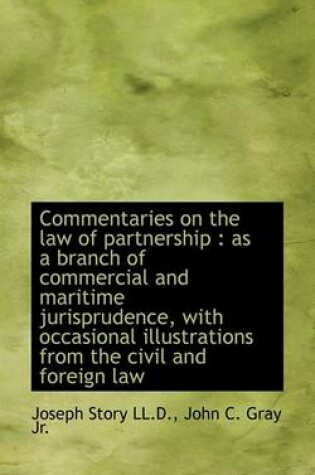 Cover of Commentaries on the Law of Partnership