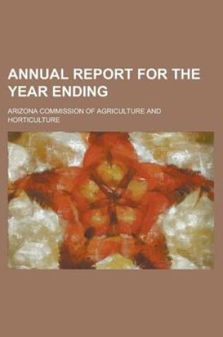 Cover of Annual Report for the Year Ending