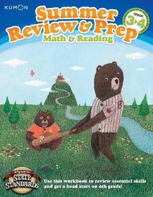 Book cover for Summer Review & Prep: 3-4 Math & Reading