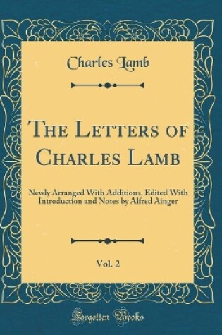 Cover of The Letters of Charles Lamb, Vol. 2