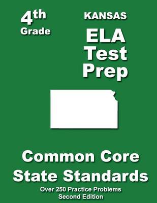 Book cover for Kansas 4th Grade ELA Test Prep