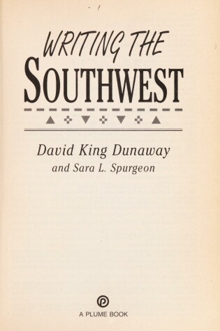 Cover of Writing the Southwest