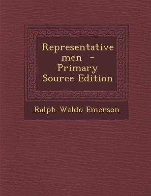 Book cover for Representative Men - Primary Source Edition